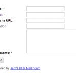 php website contact form